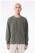 Bella+Canvas Unisex Heavyweight Garment Dyed Long Sleeve Tee 4851GD WASHED CHARCOAL Front
