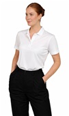 Uncommon Chef Ladies Polyester Jersey Polo WHITE (LADIES) Pocket