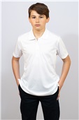 Uncommon Chef Kids Polyester Jersey Polo WHITE Pocket