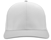 Zapped Bomber 6-Panel Medium-Profile Snapback Hat WHITE-SILVER Front