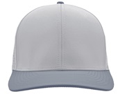 Zapped Bomber 6-Panel Medium-Profile Snapback Hat SILVER-DUST BLUE BILL Front