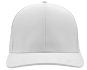 Zapped Bomber 6-Panel Medium-Profile Snapback Hat STARK WHITE Front