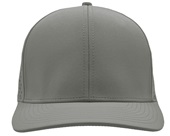 Zapped Bomber 6-Panel Medium-Profile Snapback Hat GREY Front