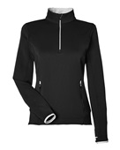 Zero Restriction Women's Sofia Quarter-Zip Pullover L1022L BLACK Pocket