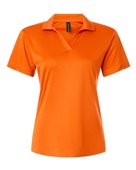 Allpro Women's Pro-Lock Performance Polo 41800L NEON ORANGE Pocket