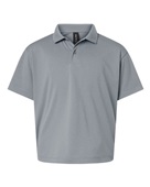Allpro Youth Pro-Lock Performance Polo 41800Y HEATHER STEEL Pocket