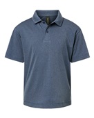 Allpro Youth Pro-Lock Performance Polo 41800Y HEATHER NAVY Pocket