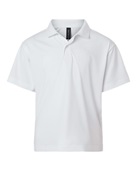 Allpro Youth Pro-Lock Performance Polo 41800Y WHITE Pocket