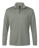 Allpro Men's Pro-Lock Performance Quarter-Zip Pullover 41870 GREYSTONE Pocket