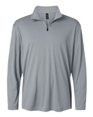 Allpro Men's Pro-Lock Performance Quarter-Zip Pullover 41870 HEATHER STEEL Pocket