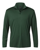Allpro Men's Pro-Lock Performance Quarter-Zip Pullover 41870 Forest Green Pocket