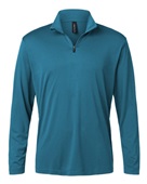 Allpro Men's Pro-Lock Performance Quarter-Zip Pullover 41870 PACIFIC BLUE Pocket