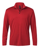 Allpro Men's Pro-Lock Performance Quarter-Zip Pullover 41870 RED Pocket