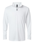 Allpro Men's Pro-Lock Performance Quarter-Zip Pullover 41870 WHITE Pocket