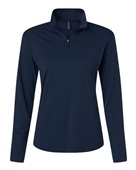 Allpro Women's Pro-Lock Performance Quarter-Zip Pullover 41870L NAVY Pocket