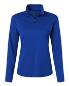 Allpro Women's Pro-Lock Performance Quarter-Zip Pullover 41870L ROYAL Pocket