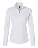 Allpro Women's Pro-Lock Performance Quarter-Zip Pullover 41870L WHITE Pocket