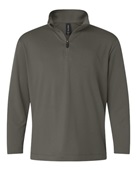 Allpro Youth Pro-Lock Performance Quarter-Zip Pullover 41870Y CHARCOAL Pocket