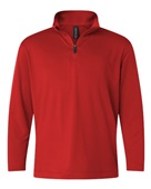 Allpro Youth Pro-Lock Performance Quarter-Zip Pullover 41870Y RED Pocket