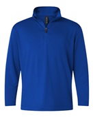Allpro Youth Pro-Lock Performance Quarter-Zip Pullover 41870Y ROYAL Pocket