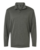 Allpro Men's Pro-Lock Performance Mlange Quarter-Zip Pullover 4HM700 CHARCOAL MELANGE Pocket