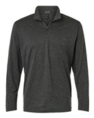 Allpro Men's Pro-Lock Performance Mlange Quarter-Zip Pullover 4HM700 BLACK MELANGE Pocket
