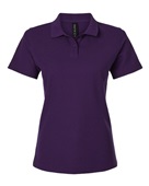 Allpro Women's Pique Polo 62800L PURPLE Pocket