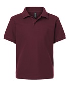 Allpro Youth Pique Polo 62800Y MAROON Pocket