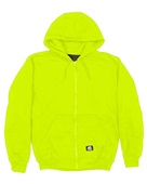 Berne Apparel Men's Heritage Thermal-Lined Full-Zip Hooded Sweatshirt HVF101 YELLOW Pocket