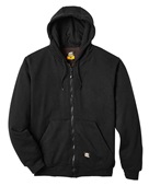 Berne Apparel Men's Heritage Thermal Lined Hooded Sweatshirt SZ101 BLACK Pocket