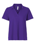 Core365 Women's Resolve CVC Performance Pique Polo CE106W CAMPUS PURPLE Pocket