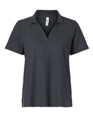 Core365 Women's Resolve CVC Performance Pique Polo CE106W CARBON Pocket