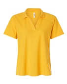 Core365 Women's Resolve CVC Performance Pique Polo CE106W CAMPUS GOLD Pocket