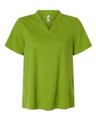 Core365 Women's Nova Performance Pique Polo CE108W ACID GREEN Pocket