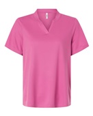 Core365 Women's Nova Performance Pique Polo CE108W CHARITY PINK Pocket