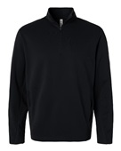 Team 365 Unisex Squad Cadet Quarter-Zip Tech Fleece Pullover TT401 BLACK Pocket