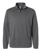Team 365 Unisex Squad Cadet Quarter-Zip Tech Fleece Pullover TT401 SPORT GRAPHITE Pocket