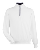 Fairway & Greene Men's Caves Tech Quarter-Zip Pullover C11512 WHITE Pocket