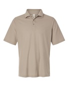 Harriton Men's Maverick CVC Pique Polo M105 KHAKI Pocket