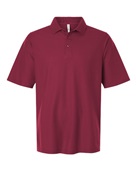 Harriton Men's Maverick CVC Pique Polo M105 WINE Pocket