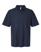Harriton Men's Maverick CVC Pique Polo M105 DARK NAVY Pocket