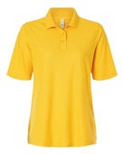 Harriton Women's Maverick CVC Pique Polo M105W SUNRAY YELLOW Pocket