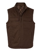 Harriton Unisex Climabloc Station Vest M723 DARK MOCHA Pocket