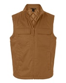 Harriton Unisex Climabloc Station Vest M723 DUCK BROWN Pocket