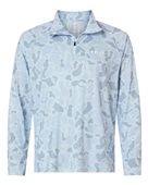 Huk Men's Airweight Kc Printed Quarter-Zip Pullover H1200720 SKY Pocket