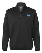 Huk Men's Coldfront+ Quarter-Zip Pullover H130098 HEATHER BLACK Pocket