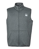 Huk Men's Coldfront+ Vest H130099 VOLCANIC ASH HEATHER Pocket