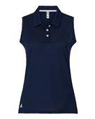 Adidas Women's Ottoman Sleeveless Polo A1005 COLLEGIATE NAVY Pocket