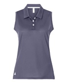 Adidas Women's Ottoman Sleeveless Polo A1005 PRELOVED VIOLET Pocket