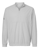 Adidas Men's Stretch Woven Half-Zip Pullover A705 GREY ONE Pocket